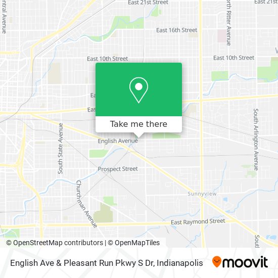 Mapa de English Ave & Pleasant Run Pkwy S Dr