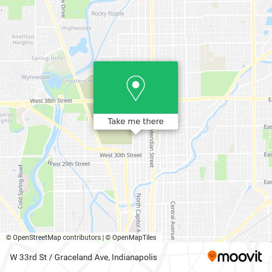 Mapa de W 33rd St / Graceland Ave