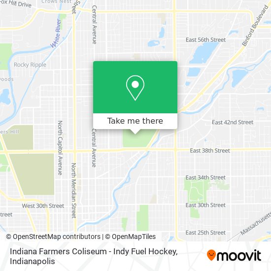 Indiana Farmers Coliseum - Indy Fuel Hockey map