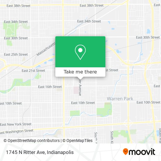 1745 N Ritter Ave map