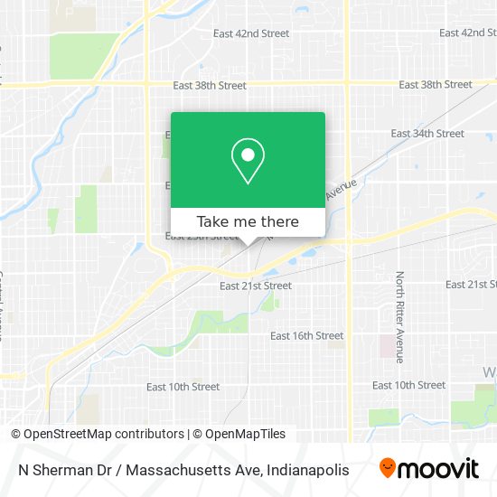 Mapa de N Sherman Dr / Massachusetts Ave