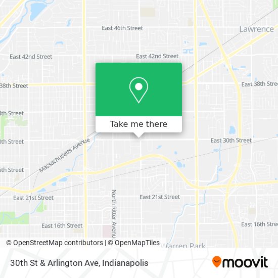 30th St & Arlington Ave map