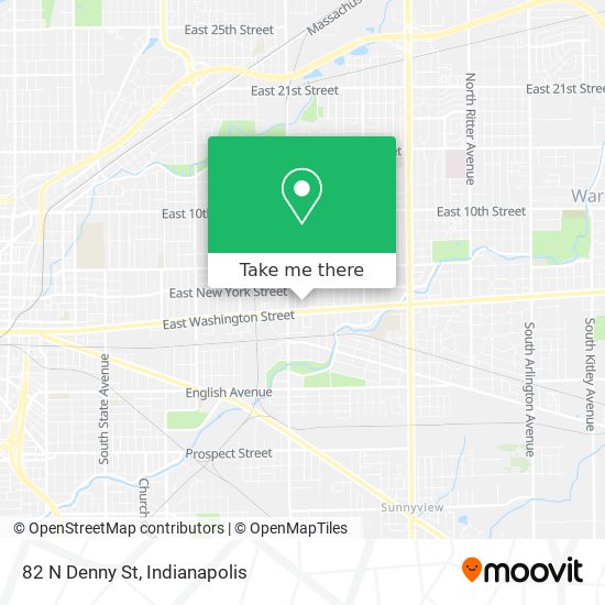 Mapa de 82 N Denny St