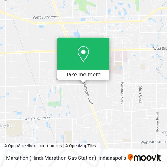 Mapa de Marathon (Hindi Marathon Gas Station)