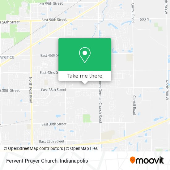 Fervent Prayer Church map