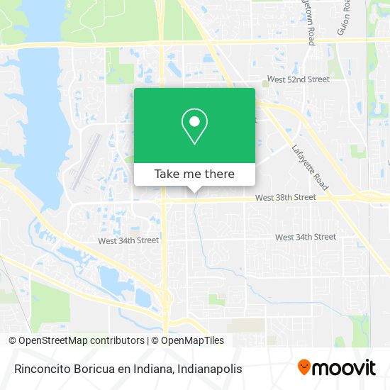 Rinconcito Boricua en Indiana map