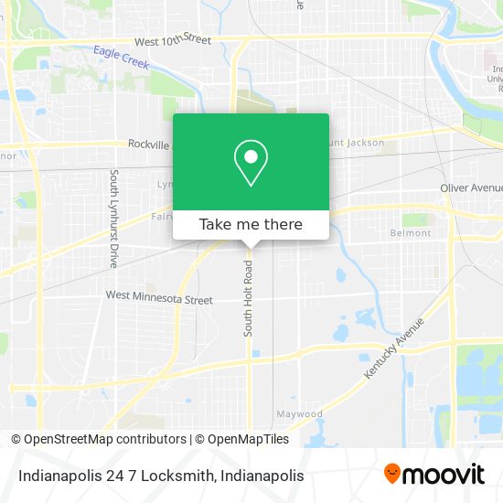 Indianapolis 24 7 Locksmith map