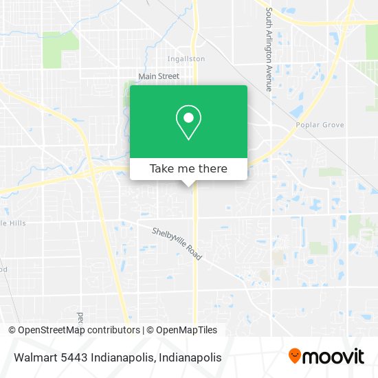 Walmart 5443 Indianapolis map