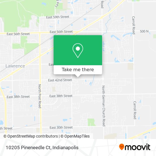 10205 Pineneedle Ct map