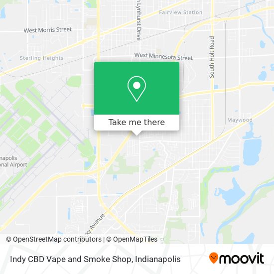 Mapa de Indy CBD Vape and Smoke Shop