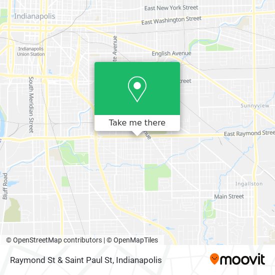 Raymond St & Saint Paul St map