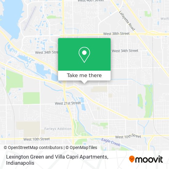 Lexington Green and Villa Capri Apartments map