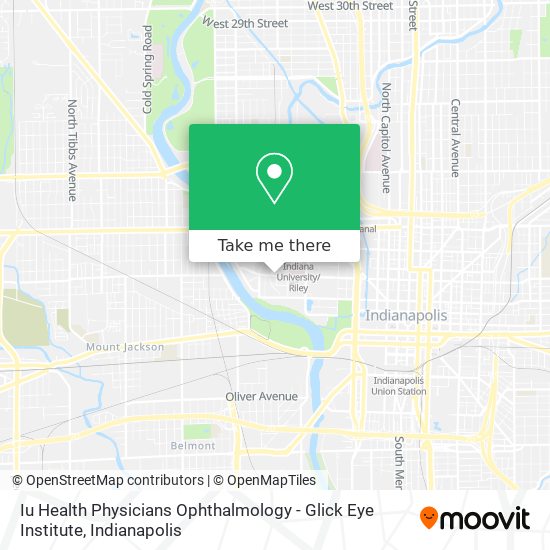 Mapa de Iu Health Physicians Ophthalmology - Glick Eye Institute