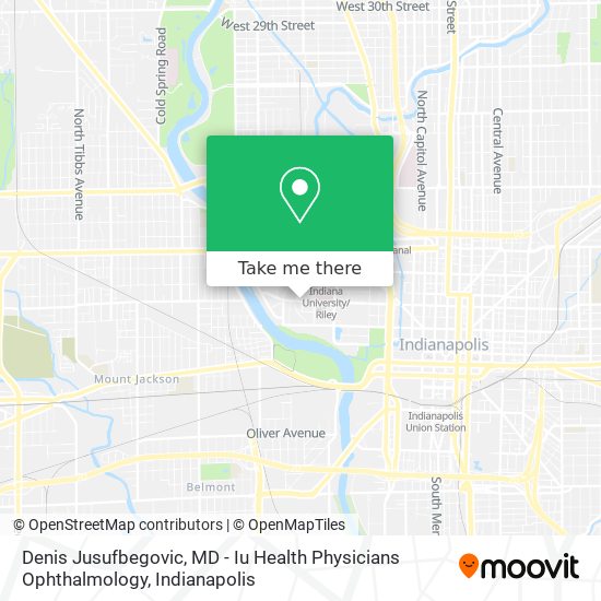 Denis Jusufbegovic, MD - Iu Health Physicians Ophthalmology map