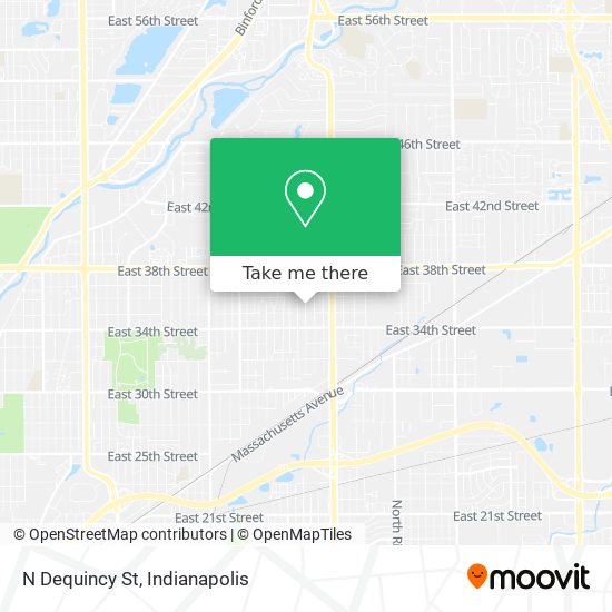 N Dequincy St map