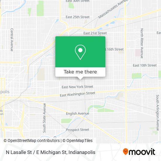 N Lasalle St / E Michigan St map