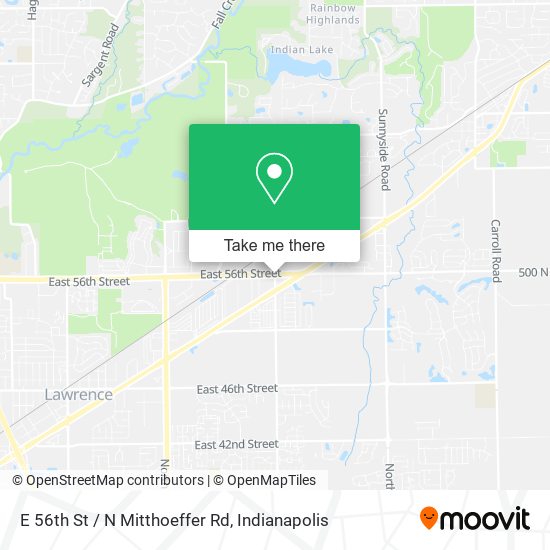 Mapa de E 56th St / N Mitthoeffer Rd