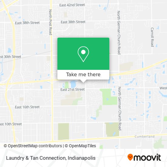 Laundry & Tan Connection map