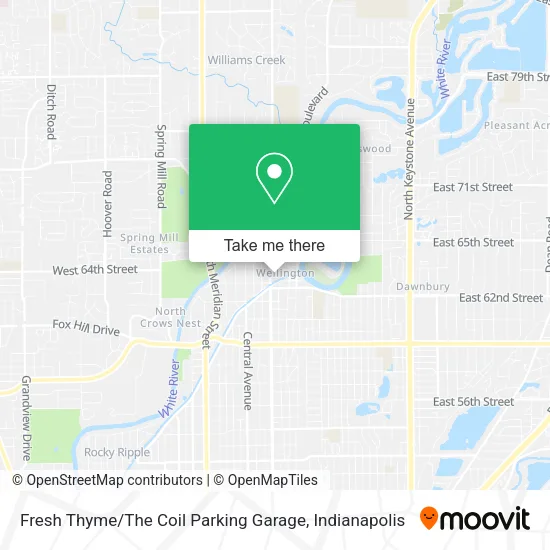 Fresh Thyme / The Coil Parking Garage map