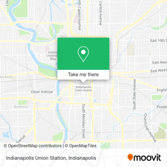 Mapa de Indianapolis Union Station