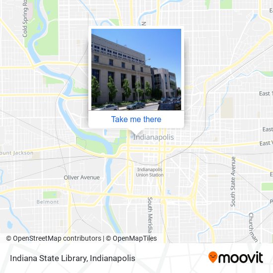 Indiana State Library map
