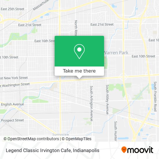 Legend Classic Irvington Cafe map