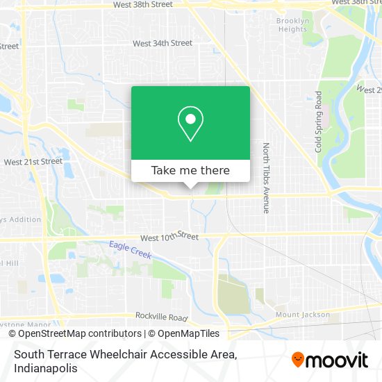 Mapa de South Terrace Wheelchair Accessible Area