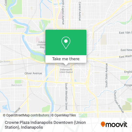 Crowne Plaza Indianapolis Downtown (Union Station) map