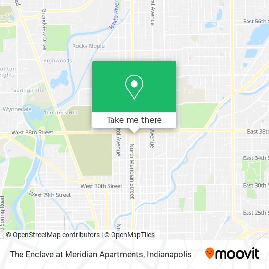The Enclave at Meridian Apartments map