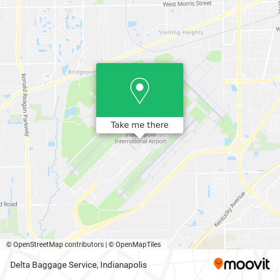 Mapa de Delta Baggage Service