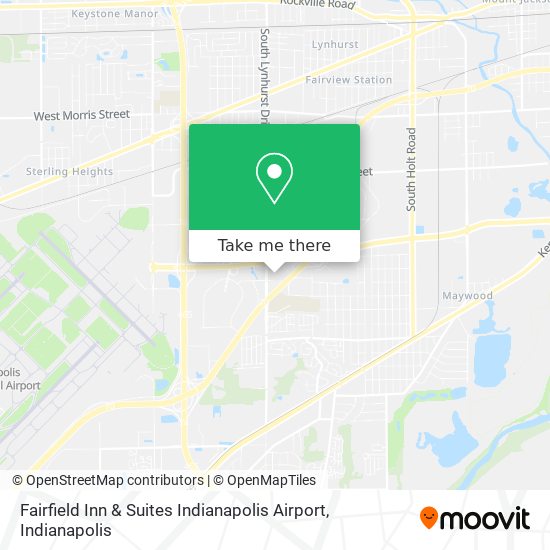 Mapa de Fairfield Inn & Suites Indianapolis Airport