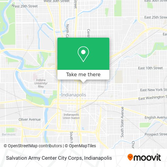 Salvation Army Center City Corps map
