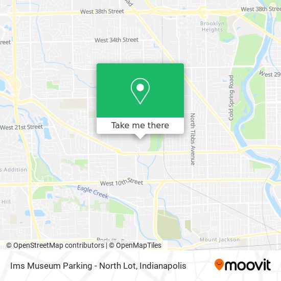 Ims Museum Parking - North Lot map
