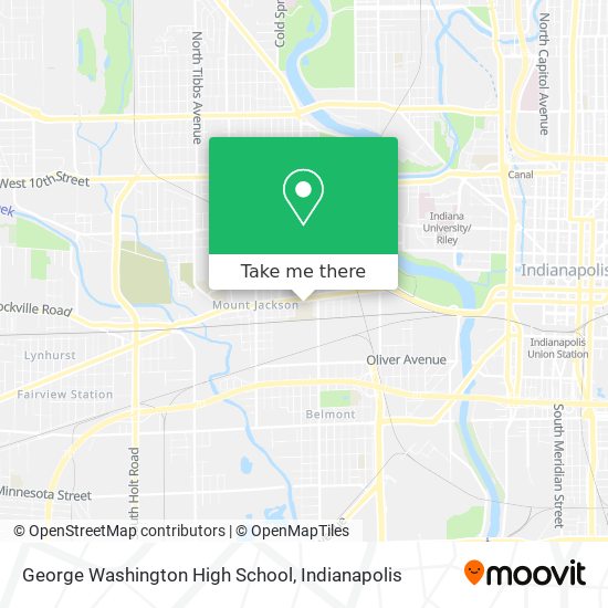 George Washington High School map