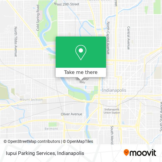 Mapa de Iupui Parking Services