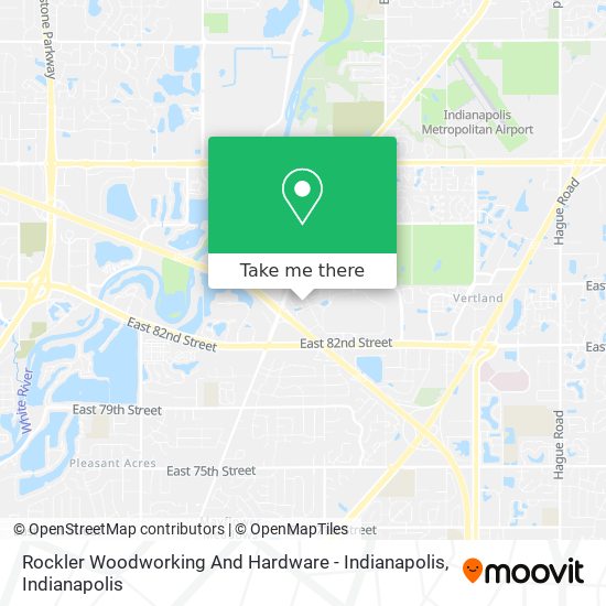 Rockler Woodworking And Hardware - Indianapolis map