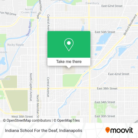 Indiana School For the Deaf map
