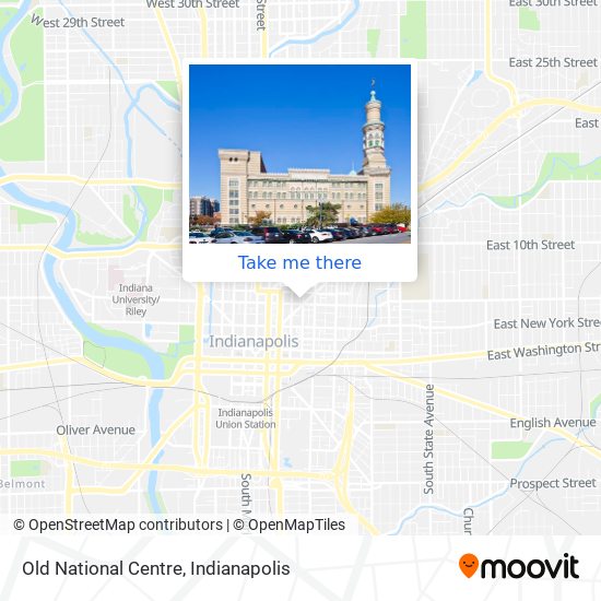 Old National Centre map