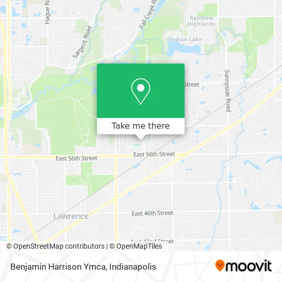 Benjamin Harrison Ymca map