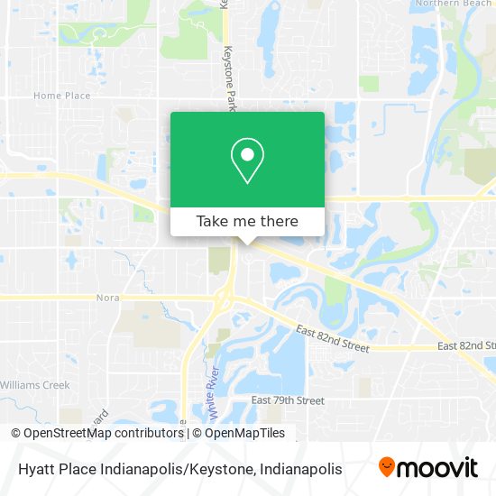 Hyatt Place Indianapolis / Keystone map