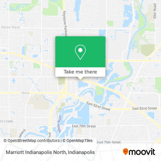 Marriott Indianapolis North map