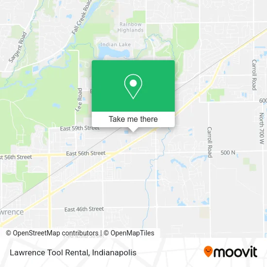 Lawrence Tool Rental map