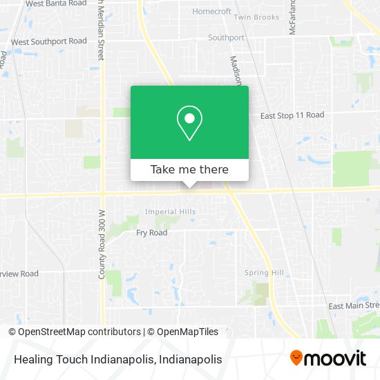 Healing Touch Indianapolis map