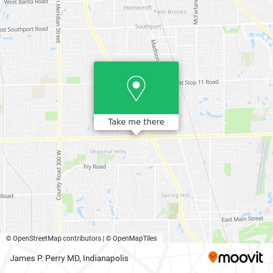 James P. Perry MD map