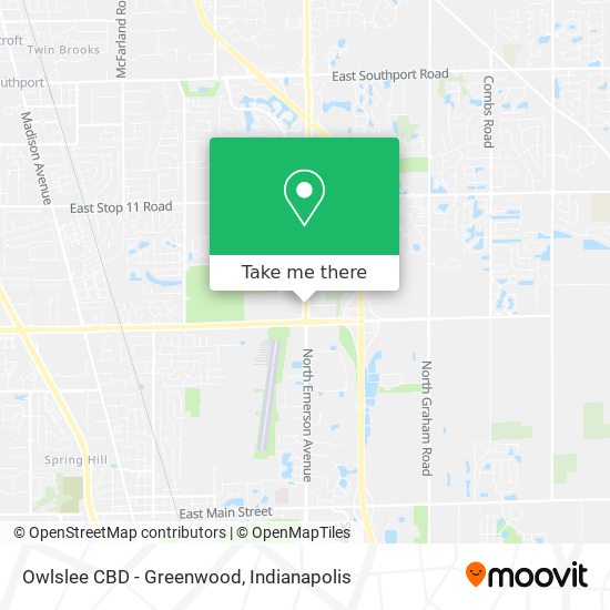 Owlslee CBD - Greenwood map