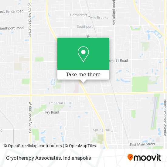 Cryotherapy Associates map