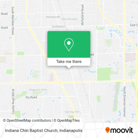 Indiana Chin Baptist Church map