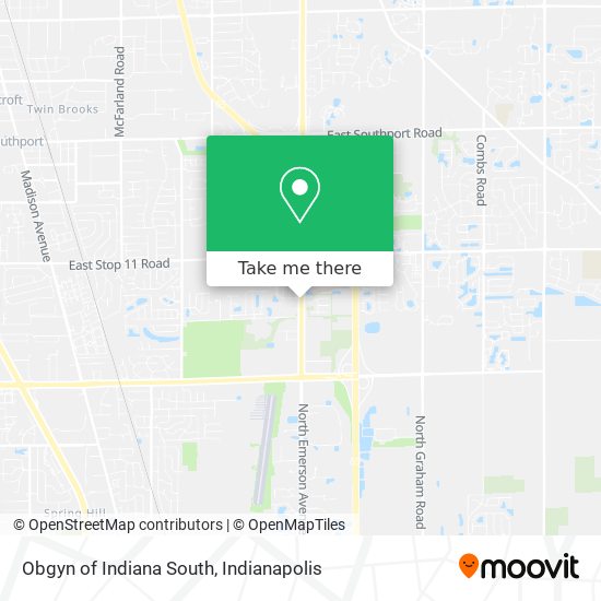 Obgyn of Indiana South map