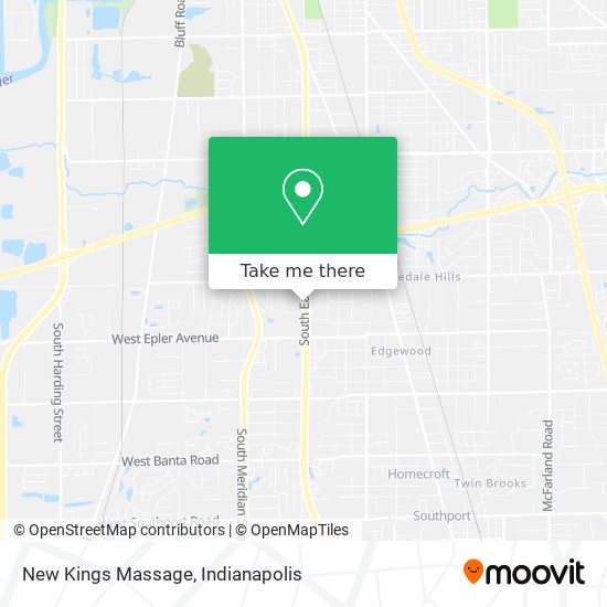 New Kings Massage map