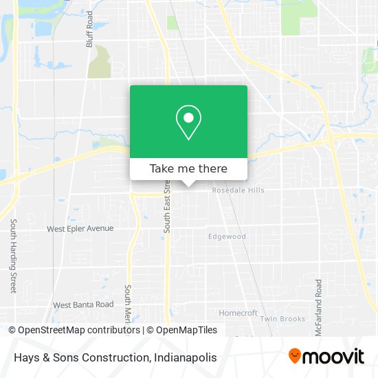 Hays & Sons Construction map